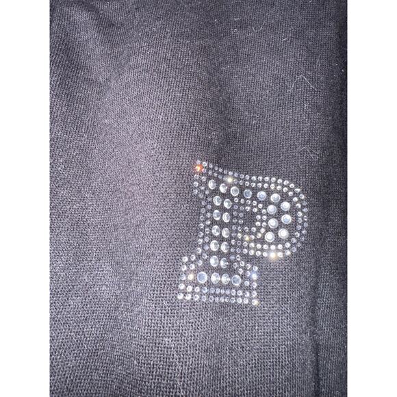 VS pINK bling campus Hooded Full Zip Up y2k heritage crown Jacket sweatshirt xl - Picture 7 of 11